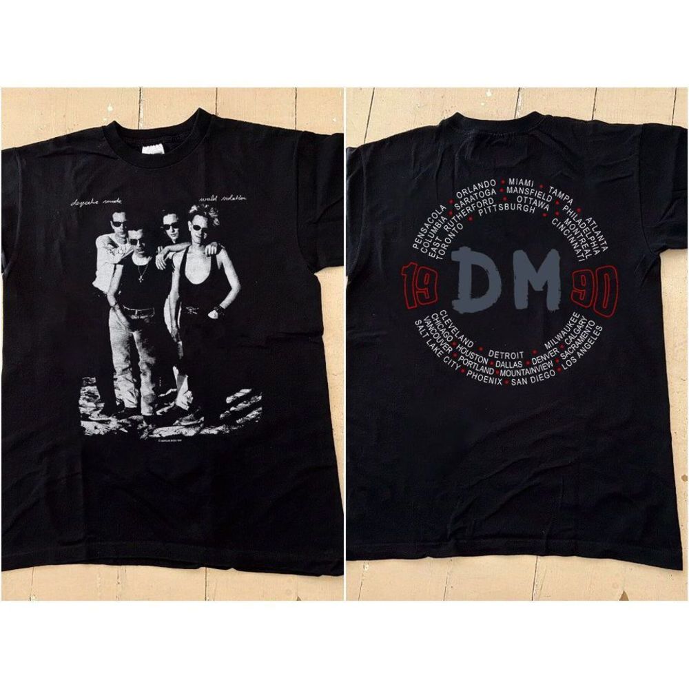 Depeche Mode Tshirt Depeche Mode World Violation 1990 Tour 2 Sided Shirt